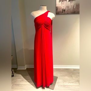 Elegant red evening dress